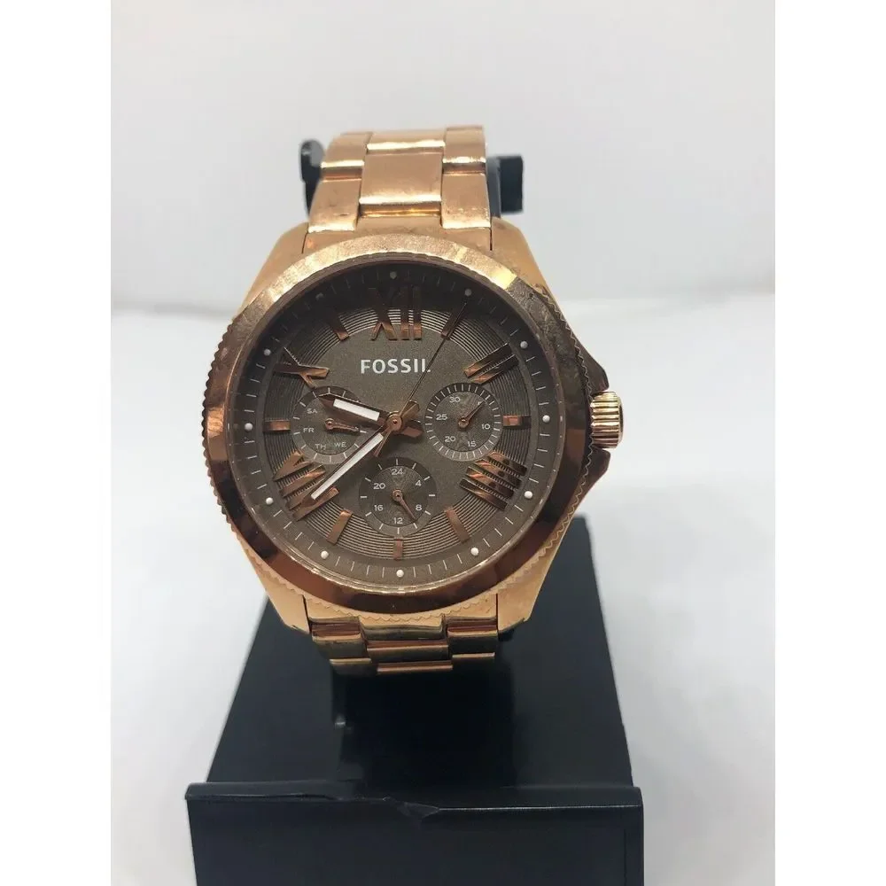Fossil AM4533 Women's Stainless Steel Analog Taupe Dial Quartz Wrist Watch RK322